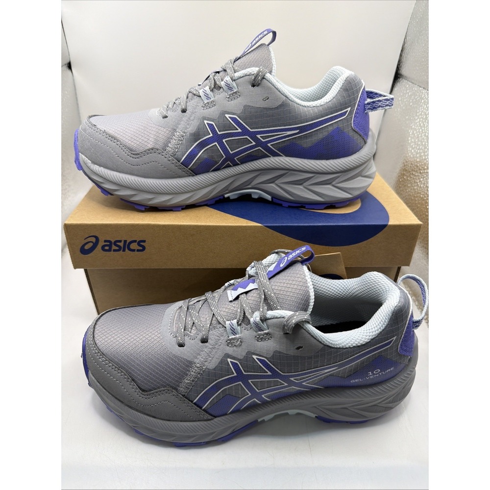 Asics Gel Venture 10 Sneakers Women's Gravel Blue Running Shoes Size 5.5 NIB